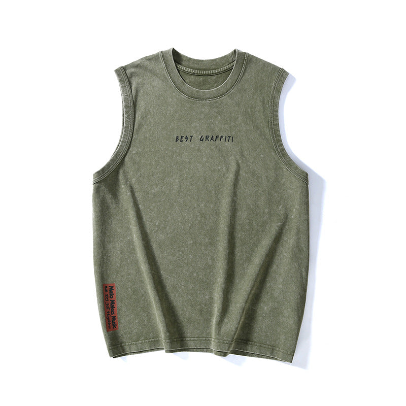 Summer Retro Cotton Tank Top