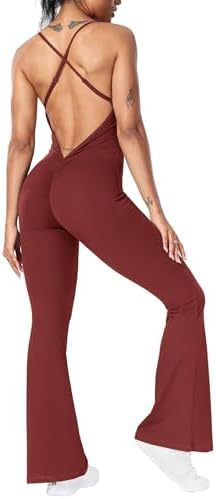 Backless Flare Jumpsuit