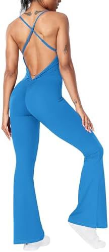 Backless Flare Jumpsuit