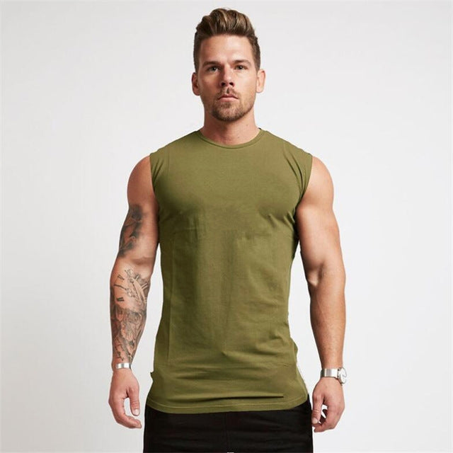 Sleeveless Shirt Cotton