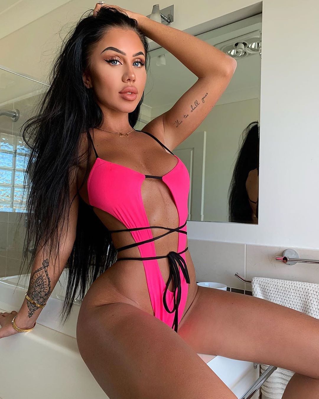 Cross-Band Cutout One-Piece Swimsuit