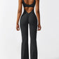 Backless Flare Jumpsuit