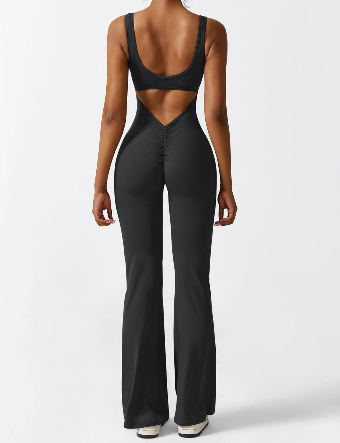 Backless Flare Jumpsuit