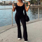 Backless Flare Jumpsuit