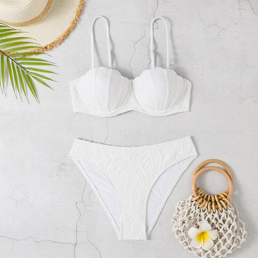 Push-Up Split Bikini Set