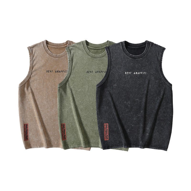 Summer Retro Cotton Tank Top