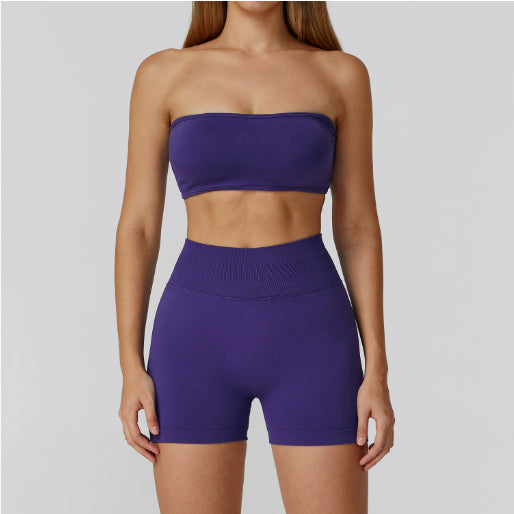 Hollow-Out Back High-Waist Yoga & Fitness Set