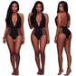 Halter Tie Cutout Back One-Piece Swimsuit