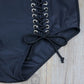 High-Waisted Goth Bikini Set