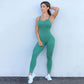 Solid Color Sports Jumpsuit