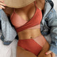 Ribbed Patchwork Bikini Set