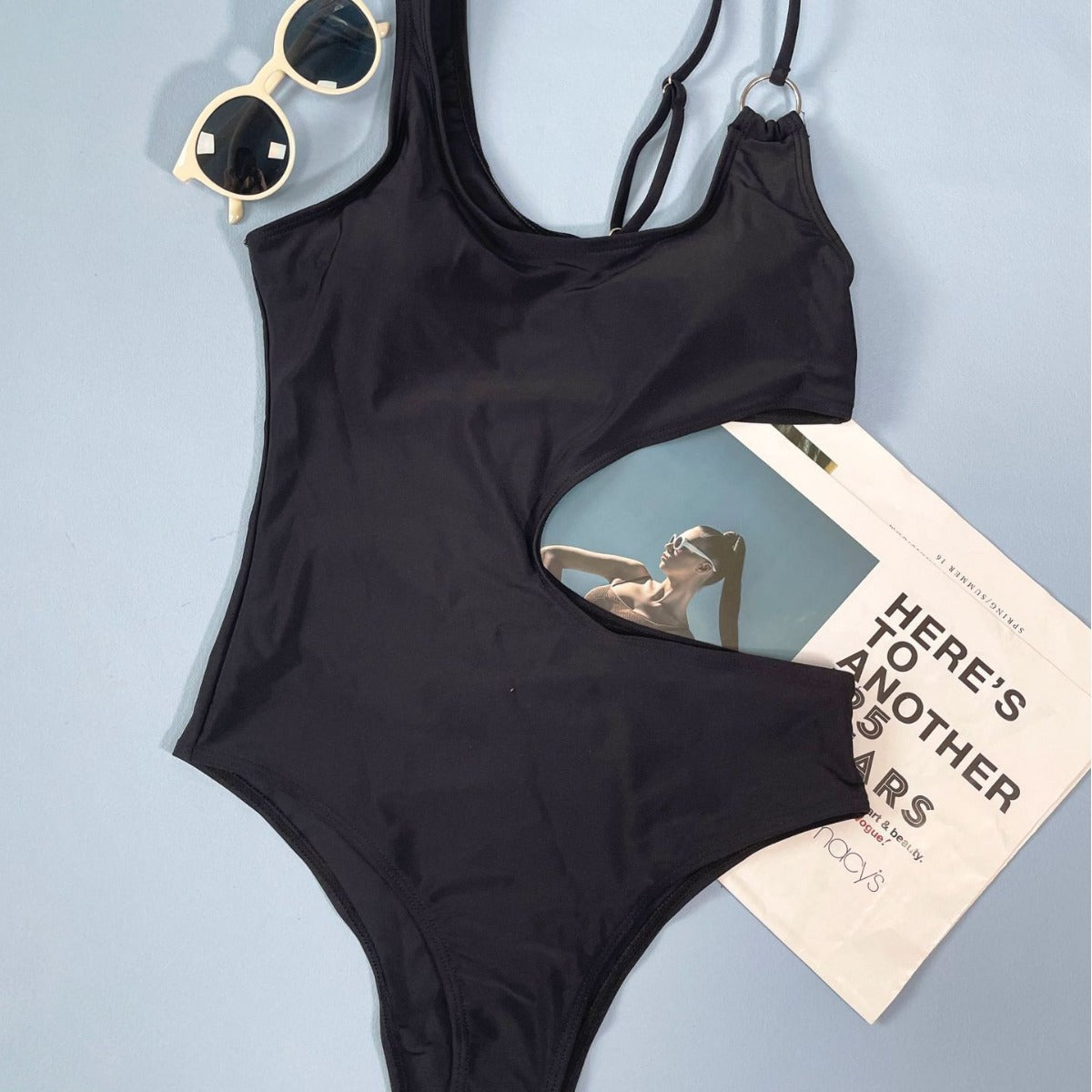 Side Open One-Piece Swimsuit