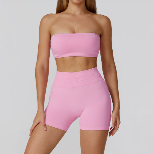 Hollow-Out Back High-Waist Yoga & Fitness Set