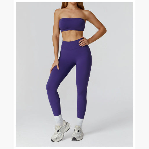 Hollow-Out Back High-Waist Yoga & Fitness Set