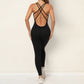 Quick-Dry High-Waist Yoga Jumpsuit
