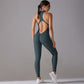 Solid Backless Jumpsuit