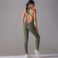 Solid Backless Jumpsuit