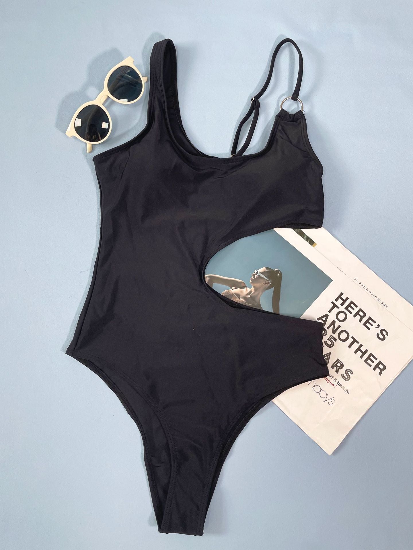 Side Open One-Piece Swimsuit
