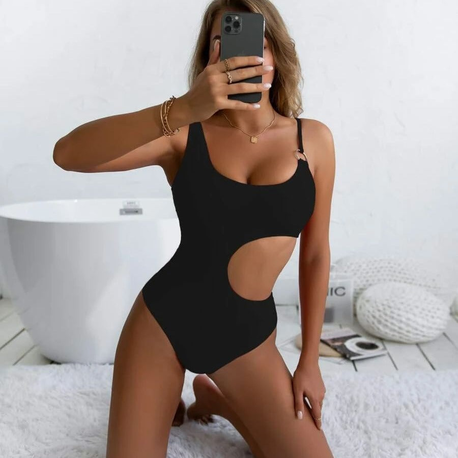 Side Open One-Piece Swimsuit