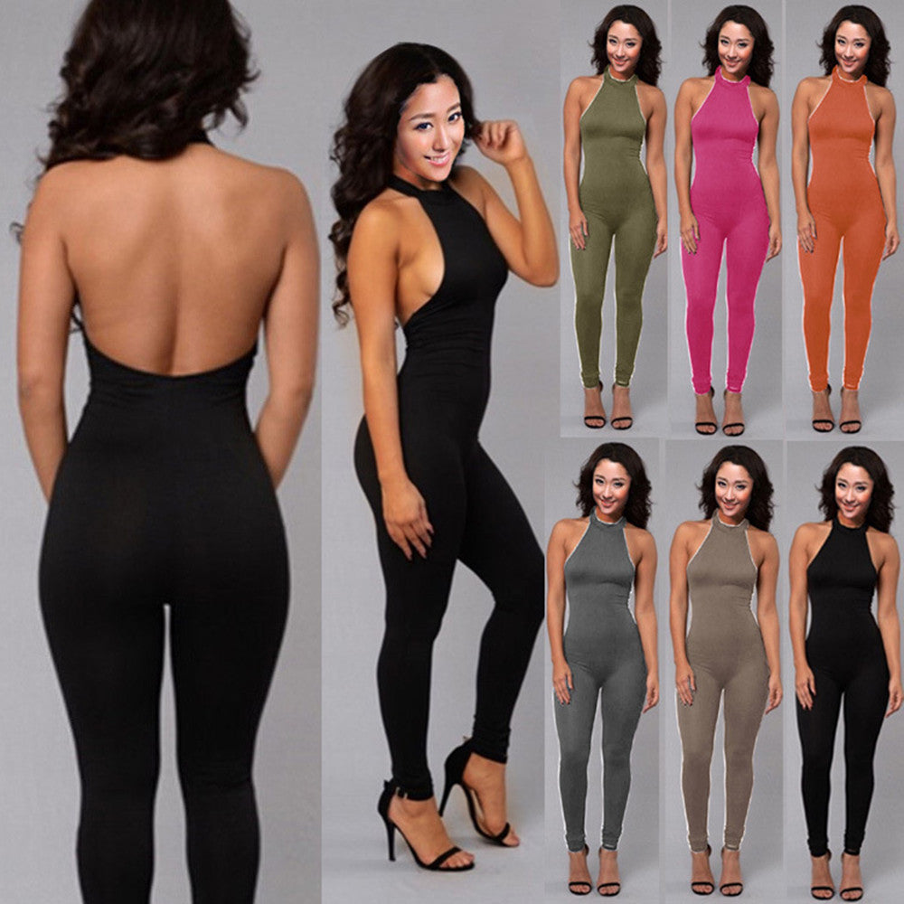 Backless Stretch Bodysuit