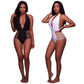 Halter Tie Cutout Back One-Piece Swimsuit